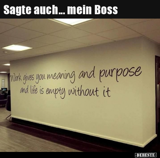 Sagte auch... mein Boss.. - Lustige Bilder | DEBESTE.de