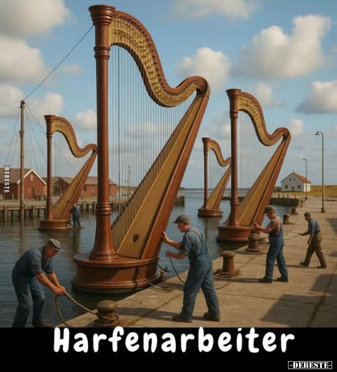 Harfenarbeiter.