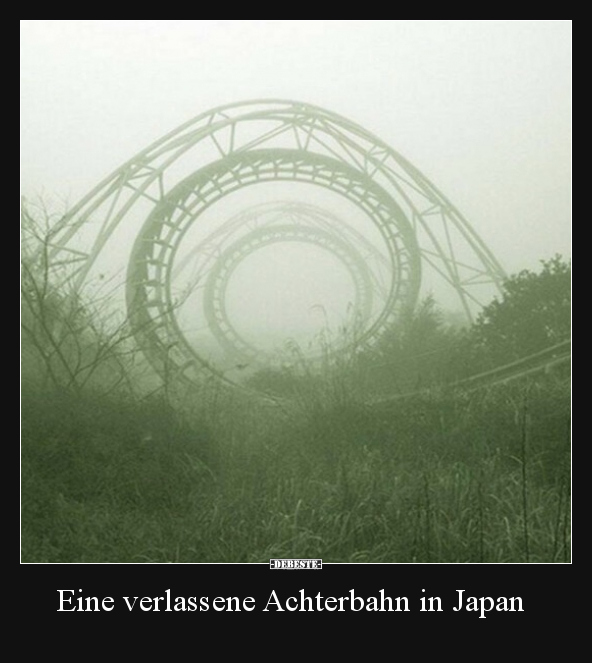 Eine verlassene Achterbahn in Japan.. - Lustige Bilder | DEBESTE.de