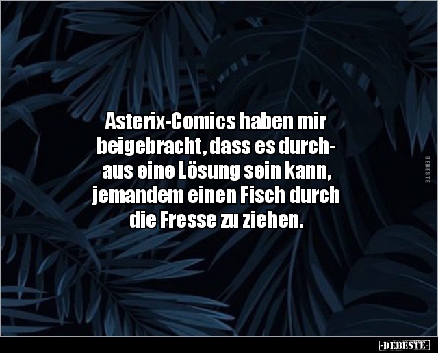 Asterix-Comics haben mir beigebracht, dass es.. - Lustige Bilder | DEBESTE.de