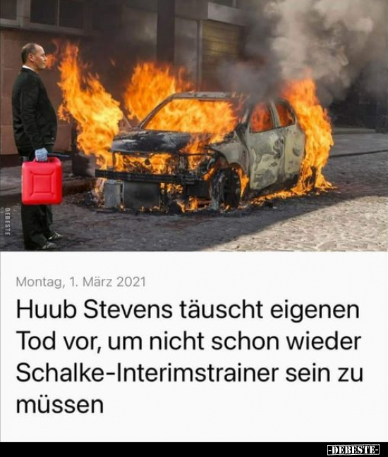 Huub Stevens täuscht eigenen Tod vor, um nicht schon wieder.. - Lustige Bilder | DEBESTE.de