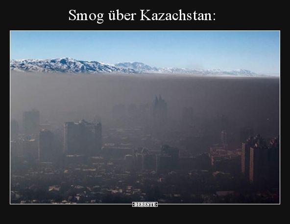Smog über Kazachstan..