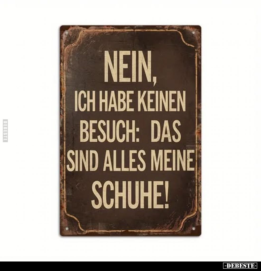 Nein, ich habe keinen Besuch: Das sind alles meine Schuhe!