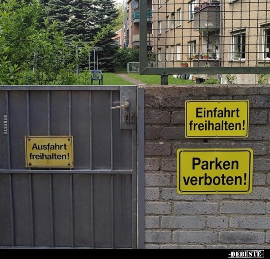 Parken, Parken Verboten