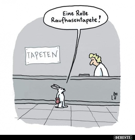 Eine Rolle Raufhasentapete!.. - Lustige Bilder | DEBESTE.de