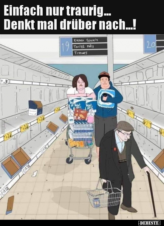 Einfach nur traurig... Denkt mal drüber nach...!