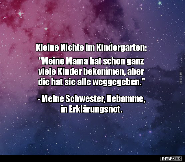 Kleine Nichte im Kindergarten: "Meine Mama hat schon ganz.." - Lustige Bilder | DEBESTE.de