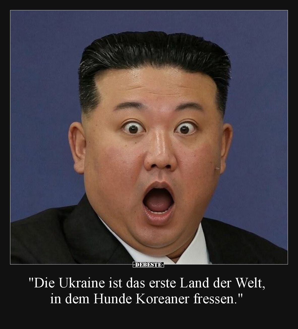 Die Ukraine ist das erste Land der Welt, in dem Hunde Koreaner fressen.