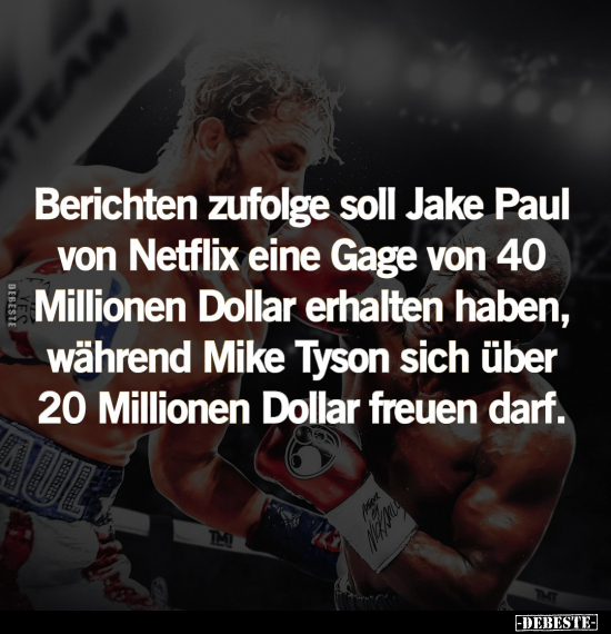 Berichten zufolge soll Jake Paul.. - Lustige Bilder | DEBESTE.de