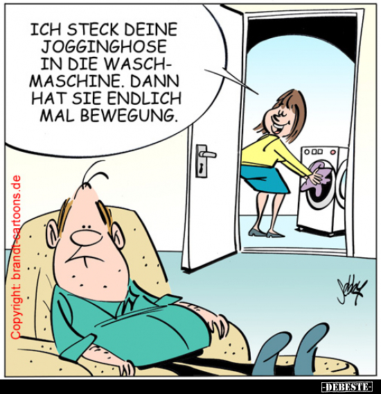 Ich steck deine Jogginghose in die Waschmaschine... - Lustige Bilder | DEBESTE.de