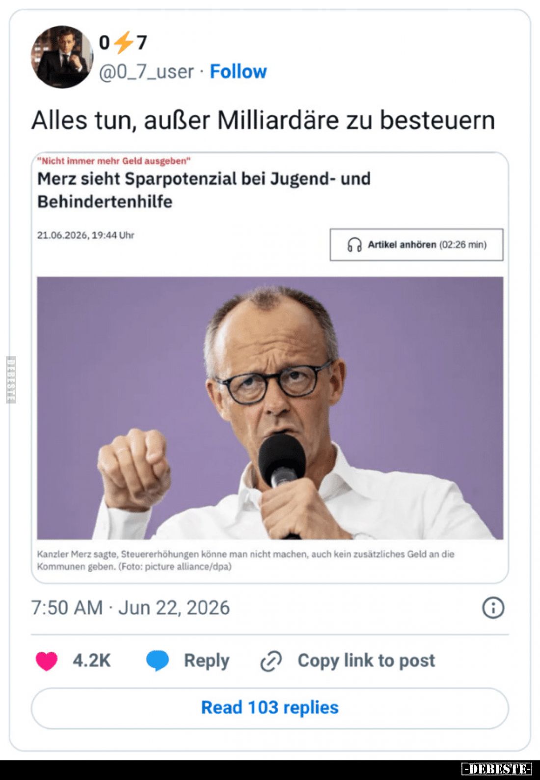 Alles tun, außer Milliardäre zu besteuern