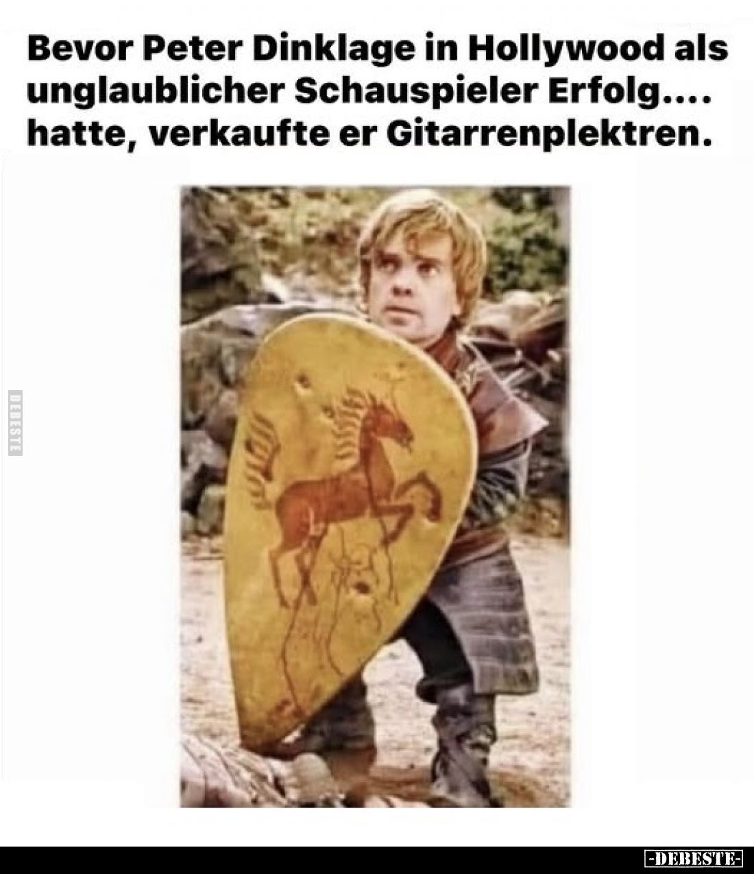 Bevor Peter Dinklage in Hollywood als unglaublicher Schauspieler Erfolg.... hatte, verkaufte er Gitarrenplektren.
