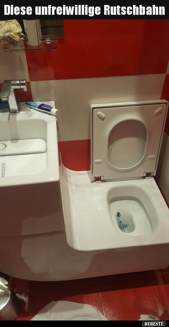 Diese unfreiwillige Rutschbahn..