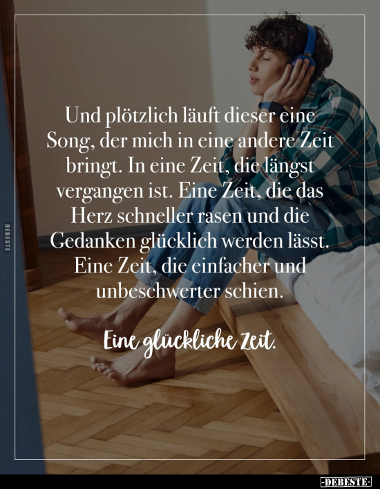 Und plötzlich läuft dieser eine Song, der mich in eine.. - Lustige Bilder | DEBESTE.de