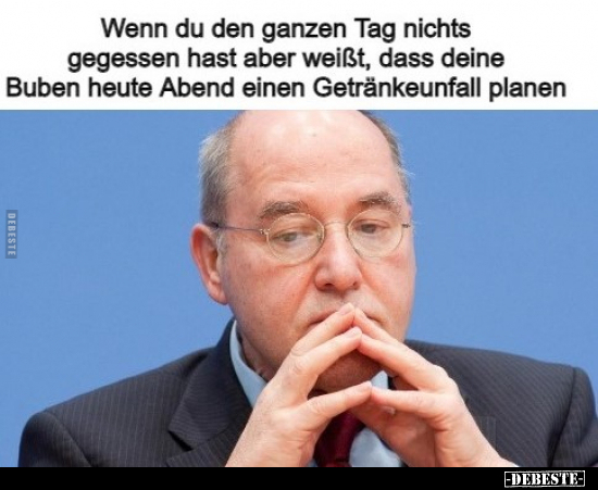 Wenn du den ganzen Tag nichts gegessen hast aber weißt..