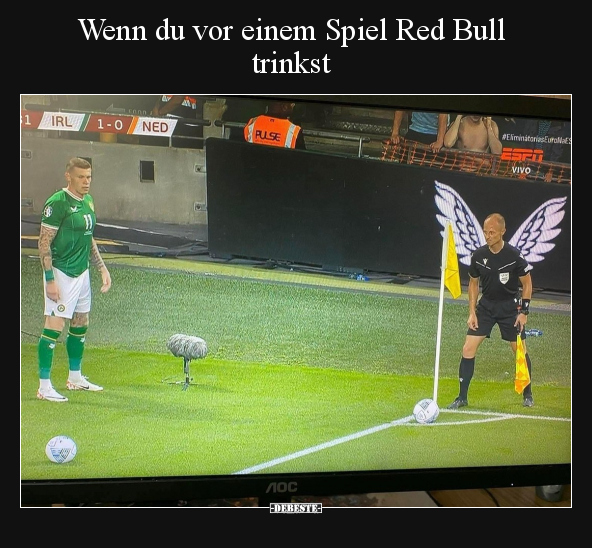 Wenn du vor einem Spiel Red Bull trinkst.. - Lustige Bilder | DEBESTE.de