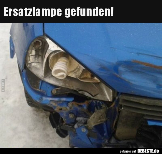 Ersatzlampe gefunden!..