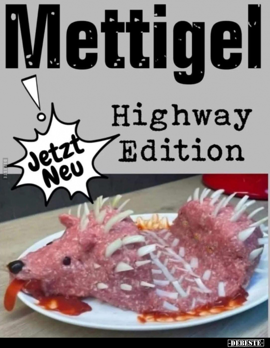 Mettigel. Jetzt Neu. Highway Edition... - Lustige Bilder | DEBESTE.de