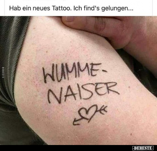 Hab ein neues Tattoo... - Lustige Bilder | DEBESTE.de