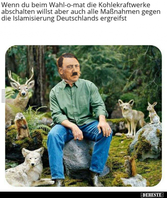 Wenn du beim Wahl-o-mat die Kohlekraftwerke abschalten..