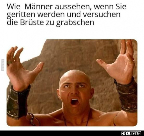 Wie Männer aussehen, wenn Sie geritten werden und versuchen..