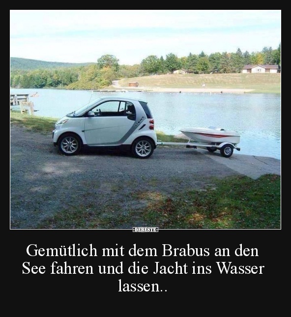 Gemütlich mit dem Brabus an den See fahren.. - Lustige Bilder | DEBESTE.de