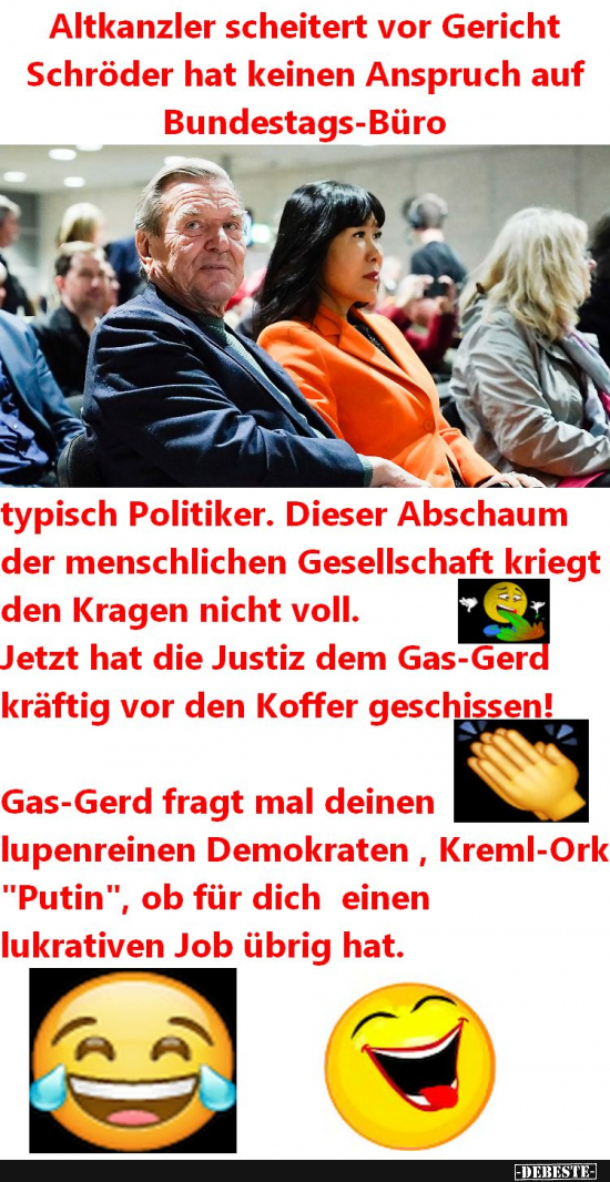 Gas-Gerd hat endgultig die Arschkarte gezogen. - Lustige Bilder | DEBESTE.de