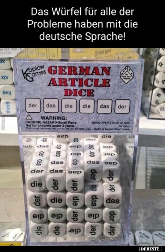 Das Würfel für alle der Probleme haben mit die deutsche.. - Lustige Bilder | DEBESTE.de
