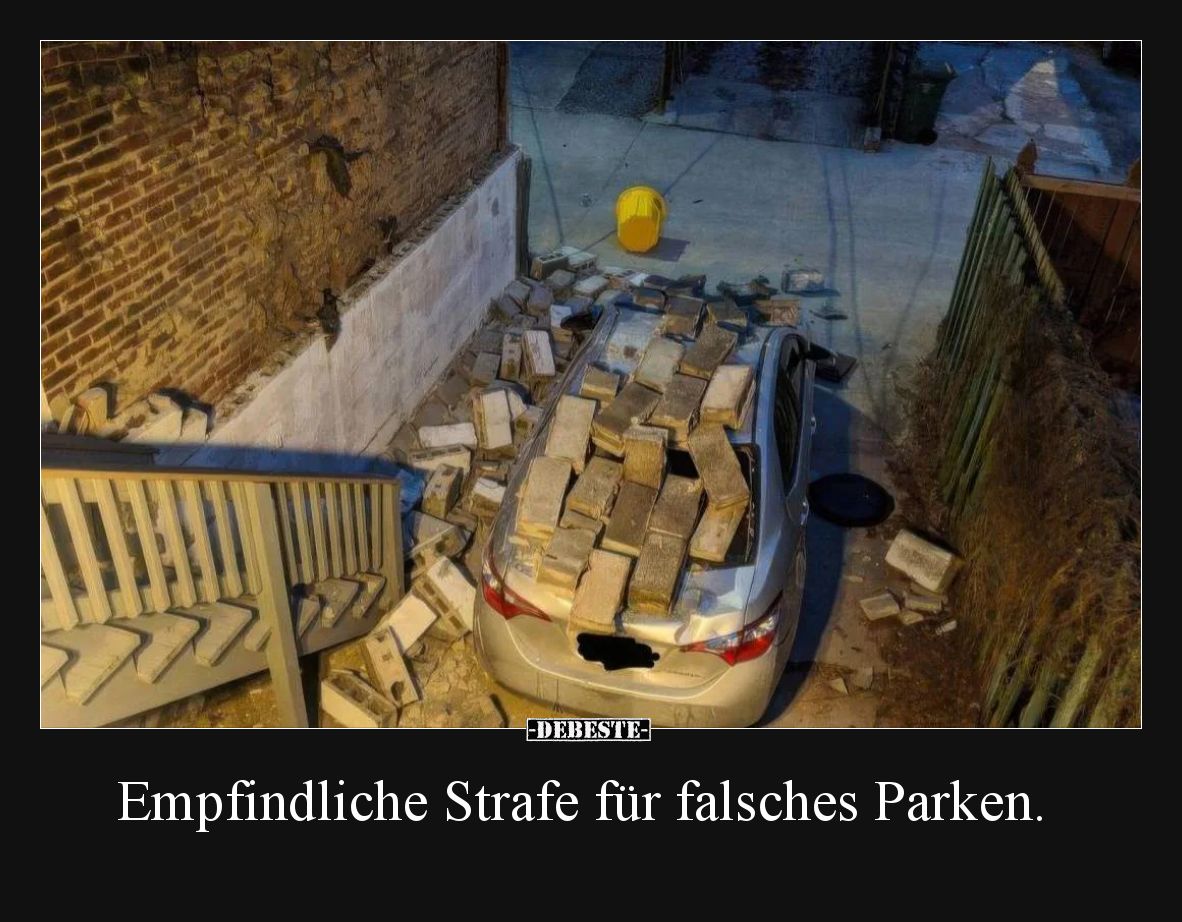 Empfindliche Strafe für falsches Parken.