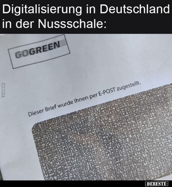 Digitalisierung in Deutschland in der Nussschale.. - Lustige Bilder | DEBESTE.de
