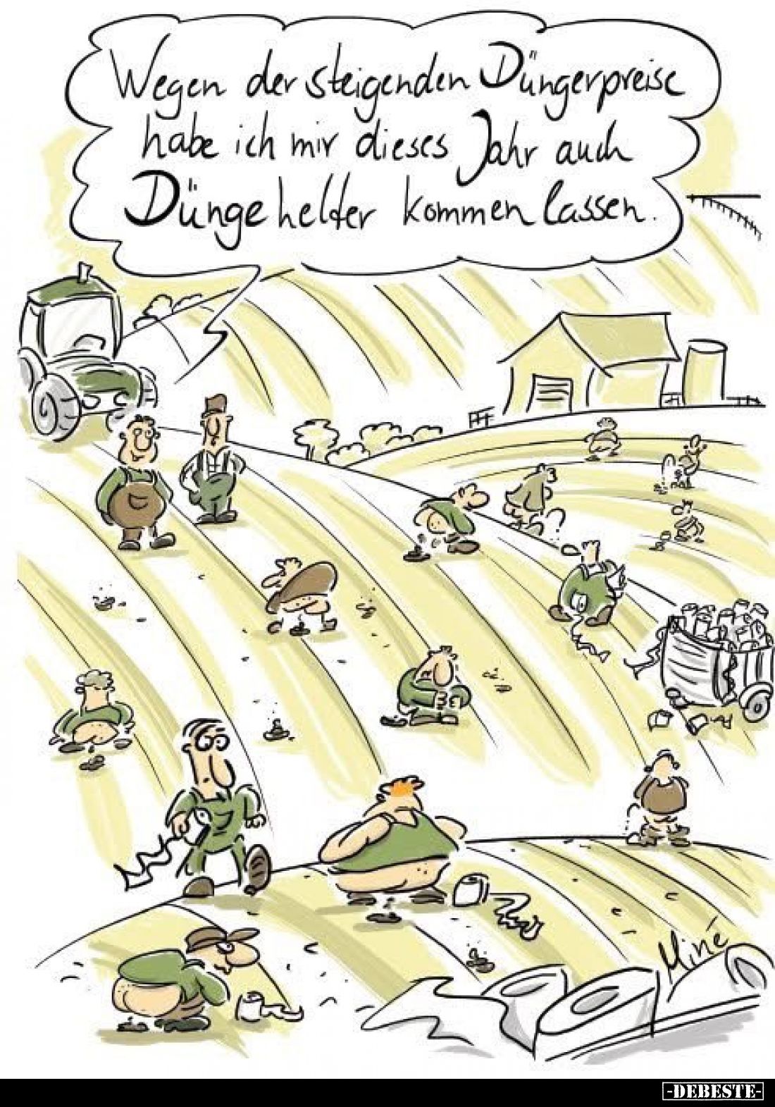 Wegen der steigenden Düngerpreise habe ich mir dieses Jahr auch Dünge helter kommen lassen