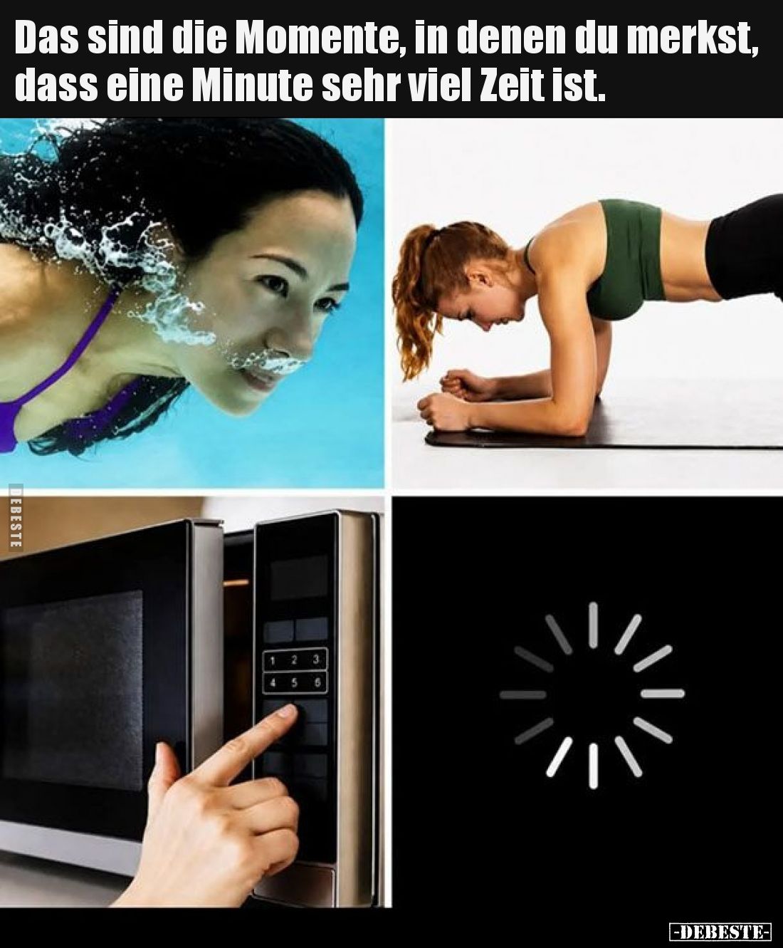 Das sind die Momente, in denen du merkst, dass eine Minute.. - Lustige Bilder | DEBESTE.de