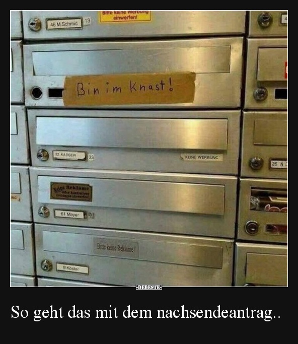So geht das mit dem nachsendeantrag..