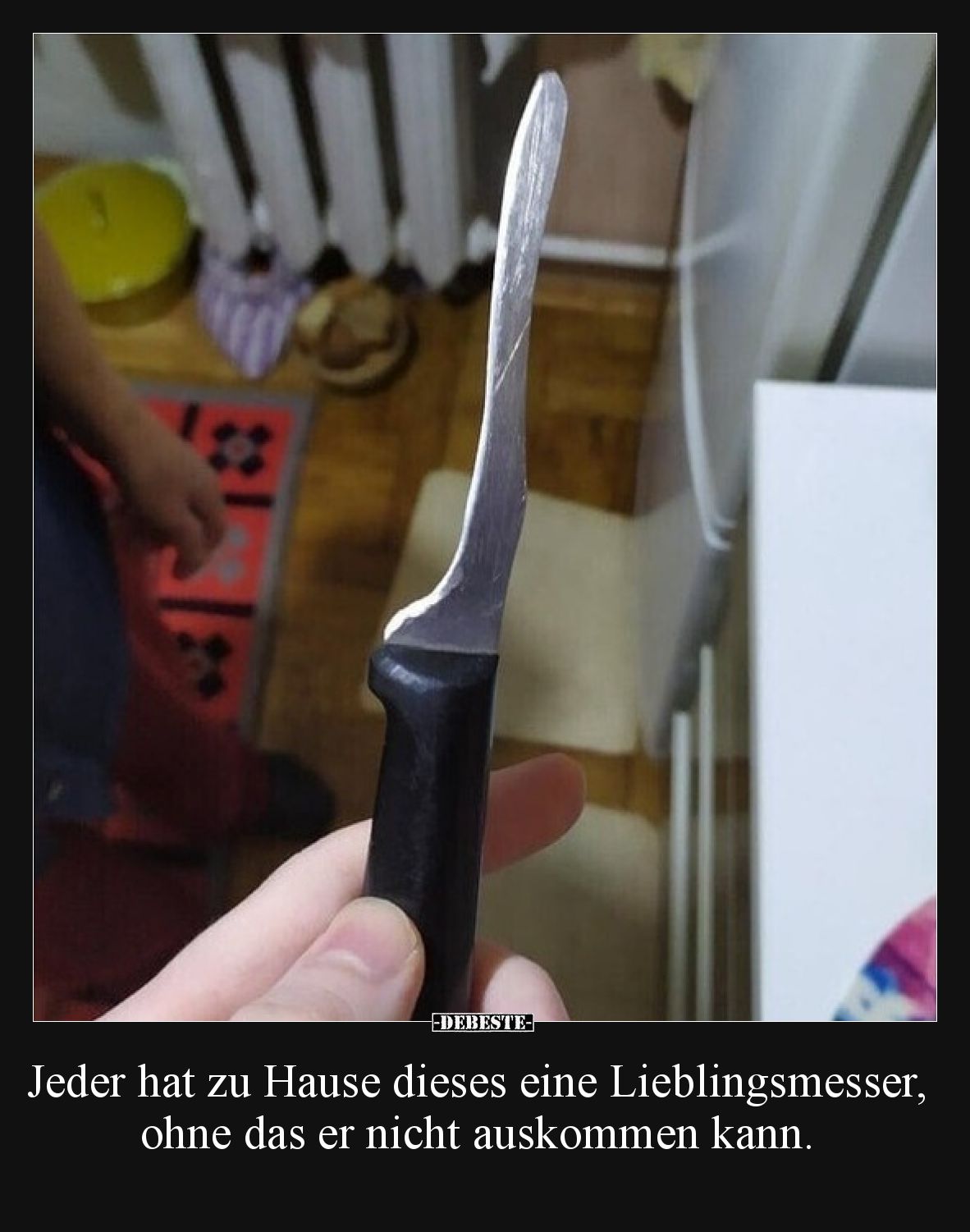 Jeder hat zu Hause dieses eine Lieblingsmesser, ohne das er nicht auskommen kann.