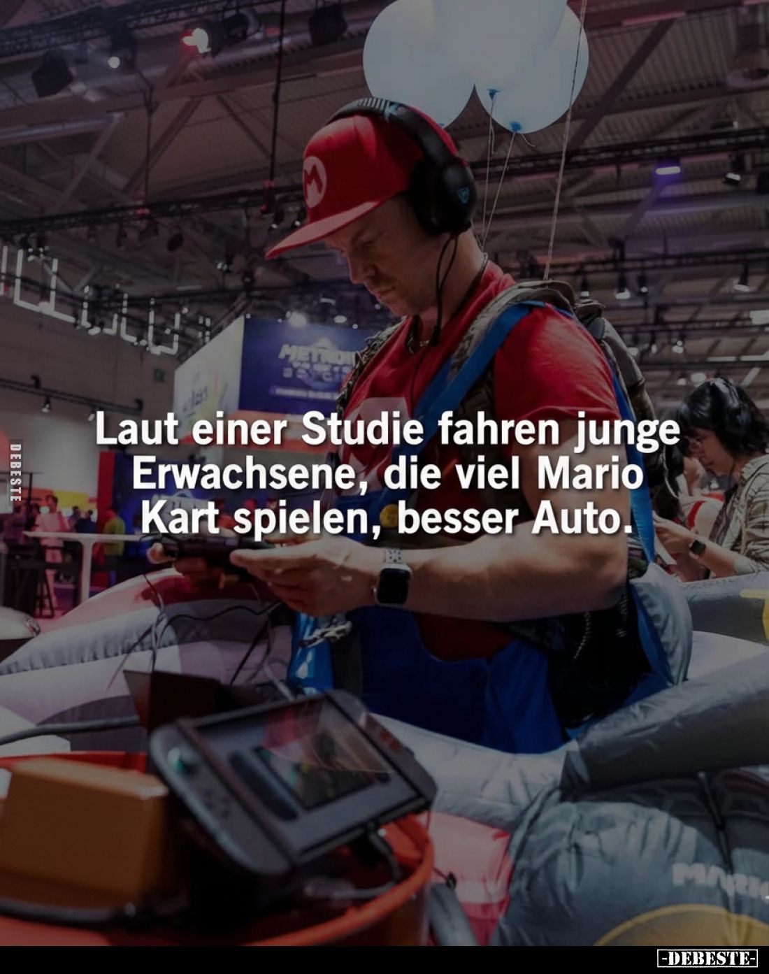 Laut einer Studie fahren junge Erwachsene, die viel Mario Kart spielen, besser Auto.