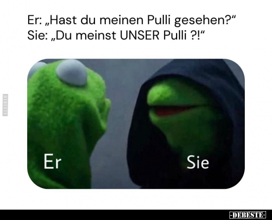 Er: "Hast du meinen Pulli gesehen?".. - Lustige Bilder | DEBESTE.de