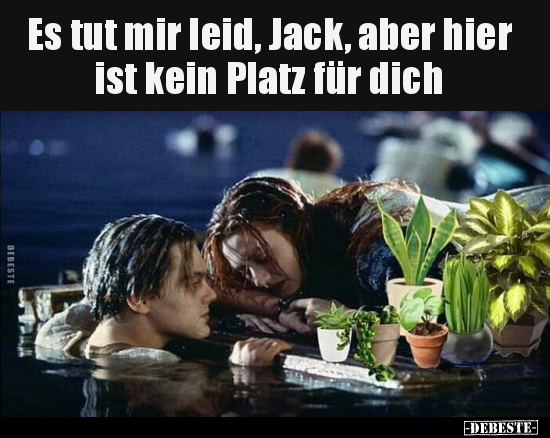 Es tut mir leid, Jack, aber hier ist kein Platz für.. - Lustige Bilder | DEBESTE.de