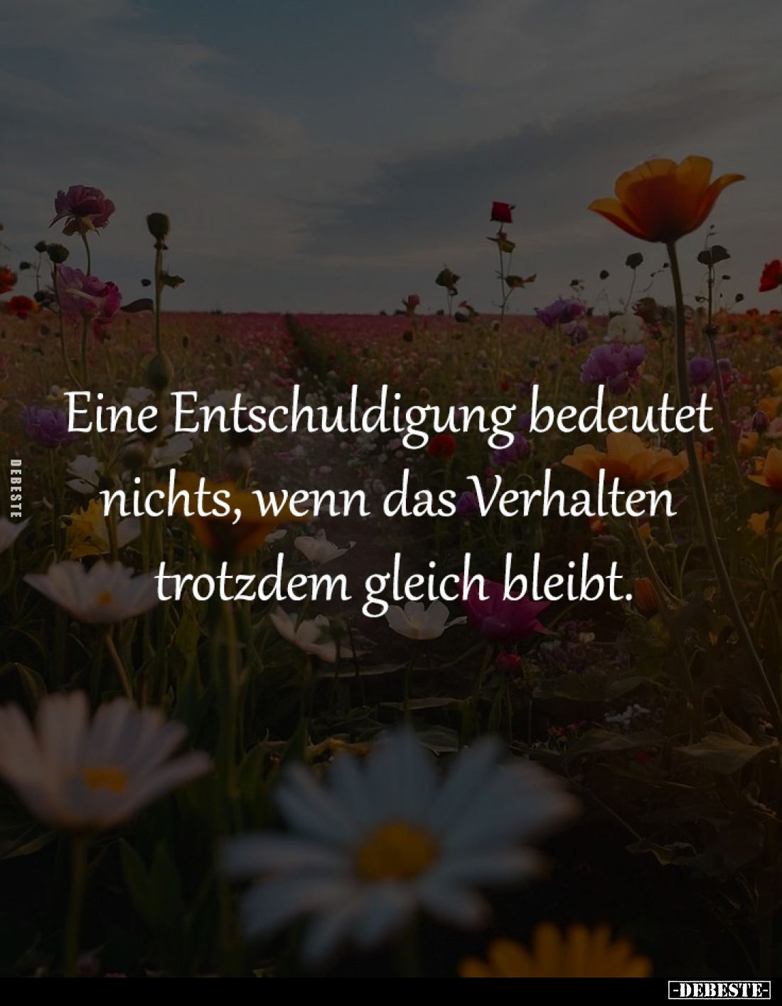 Eine Entschuldigung bedeutet 
nichts, wenn das Verhalten 
trotzdem gleich bleibt.