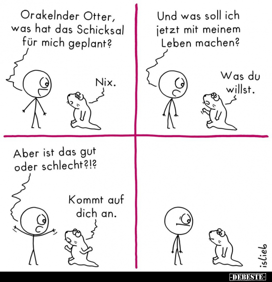 Orakelnder Otter, was hat das Schicksal für mich.. - Lustige Bilder | DEBESTE.de