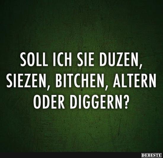 Soll ich Sie duzen, siezen, bitchen, altern oder diggern?