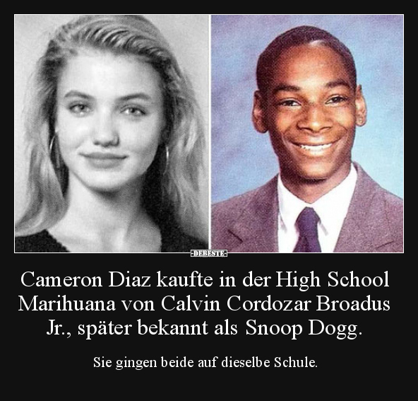 Cameron Diaz kaufte in der High School Marihuana von.. - Lustige Bilder | DEBESTE.de
