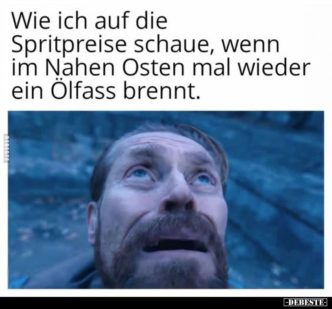 Wie ich auf die Spritpreise schaue, wenn im Nahen Osten mal wieder ein Ölfass brennt.