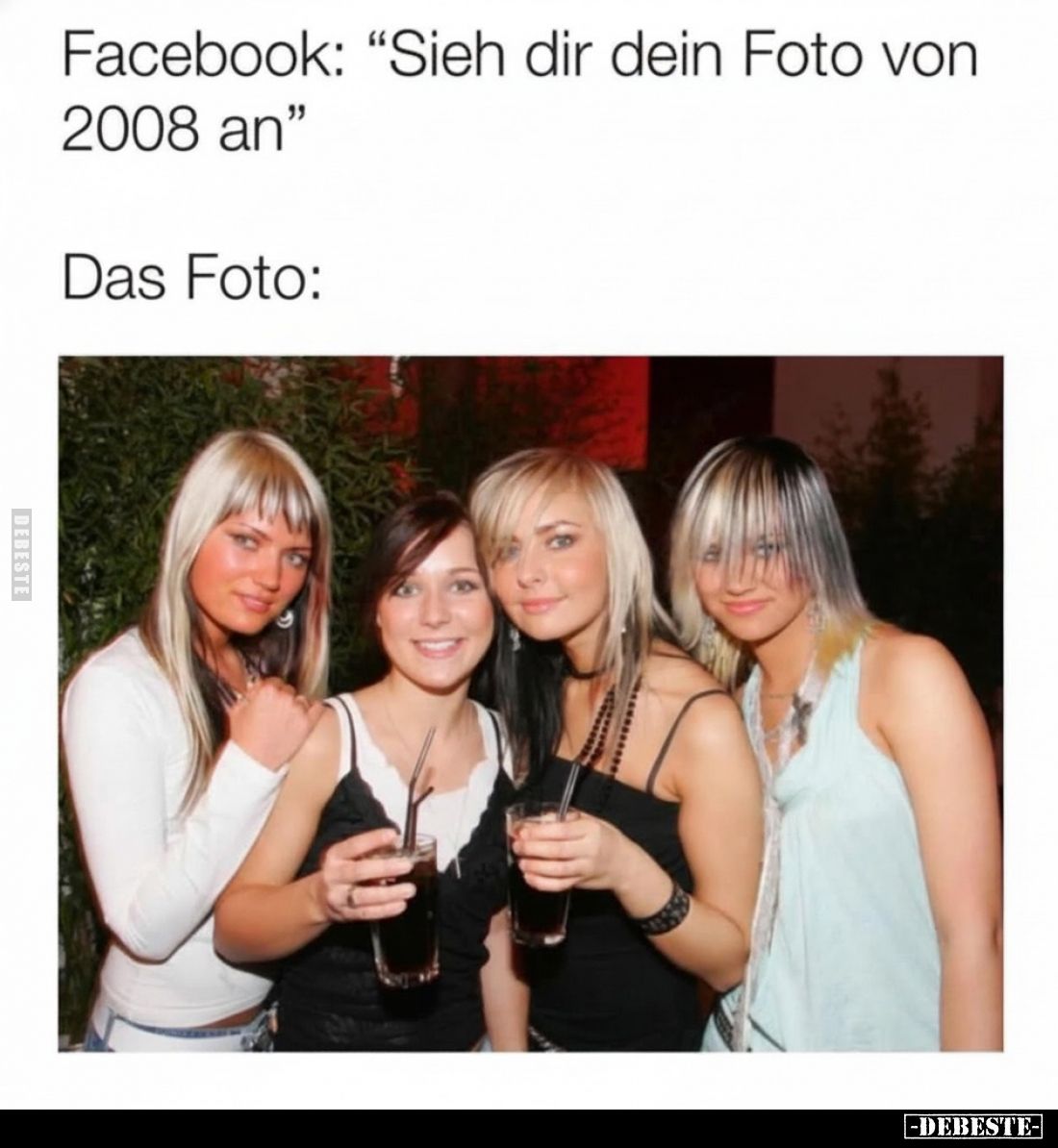Facebook: “Sieh dir dein Foto von
2008 an"
Das Foto: