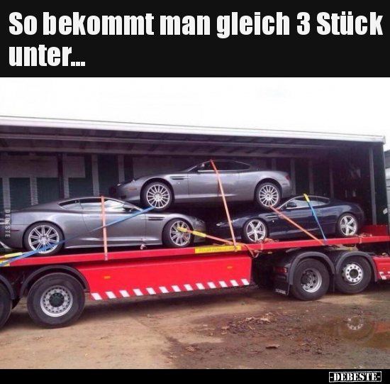 So bekommt man gleich 3 Stück unter...