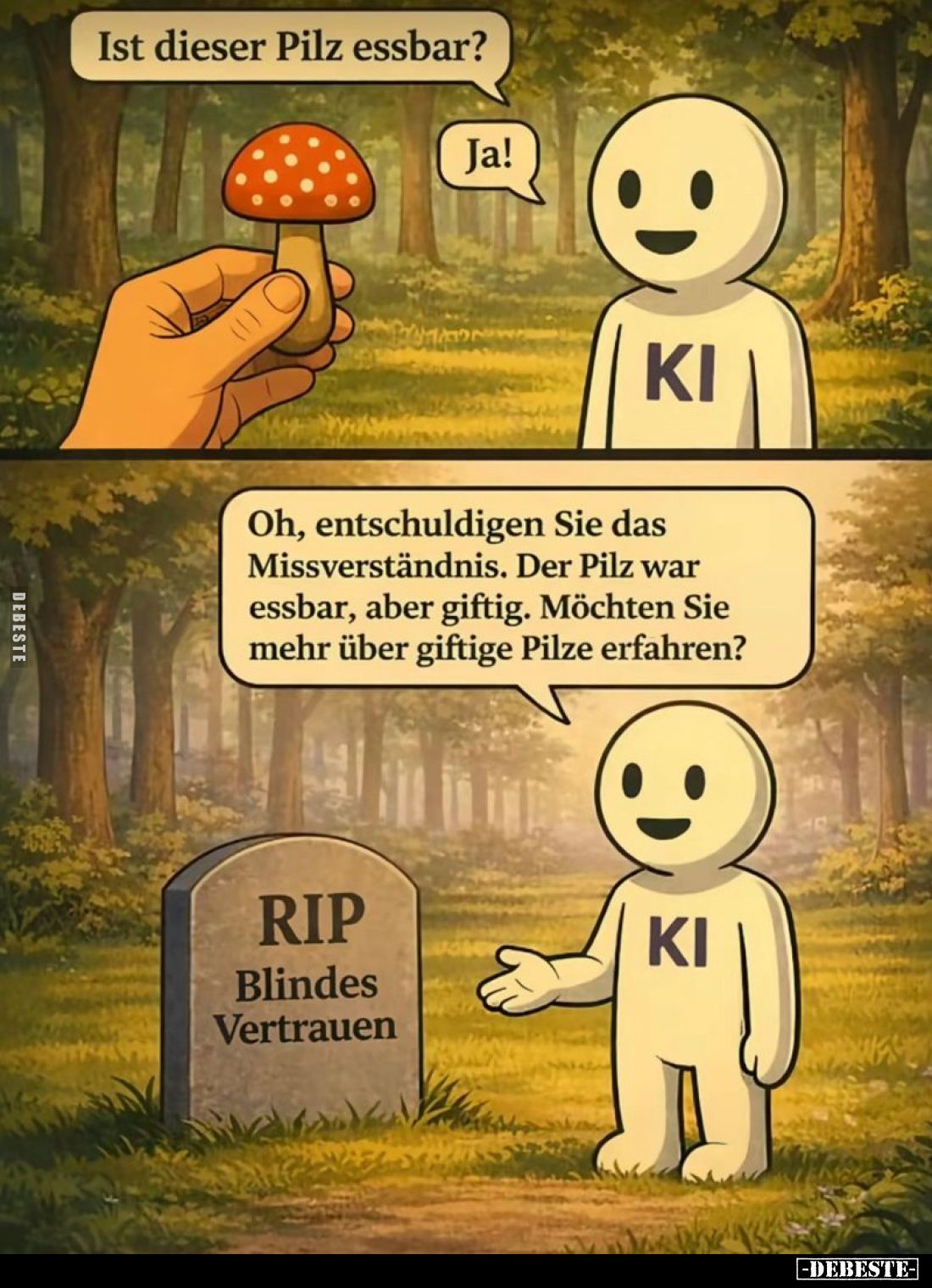 Ist dieser Pilz essbar?... - Lustige Bilder | DEBESTE.de