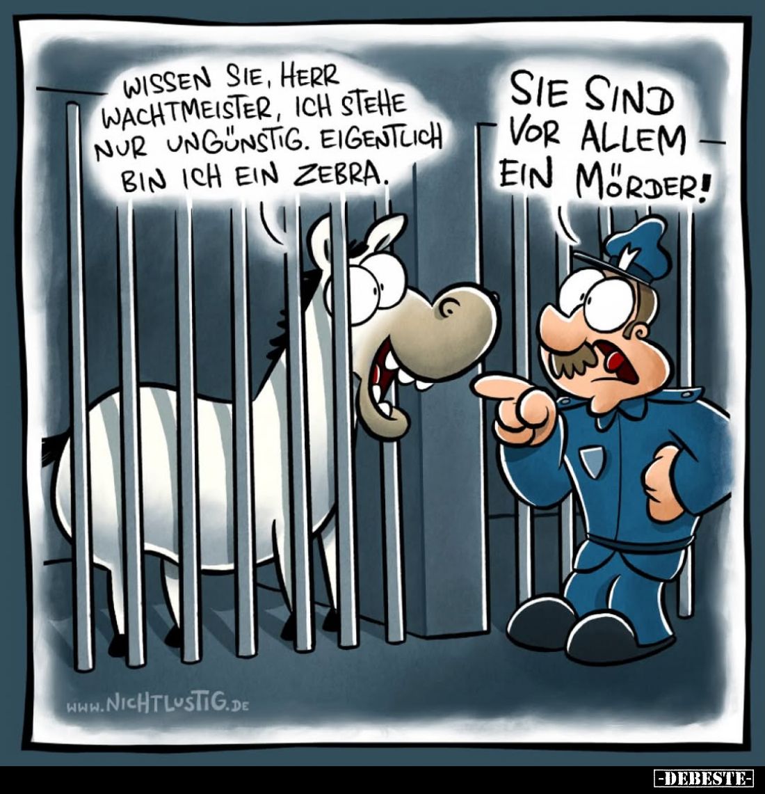 Wissen Sie, Herr Wachtmeister, ich stehe nur ungünstig.. - Lustige Bilder | DEBESTE.de