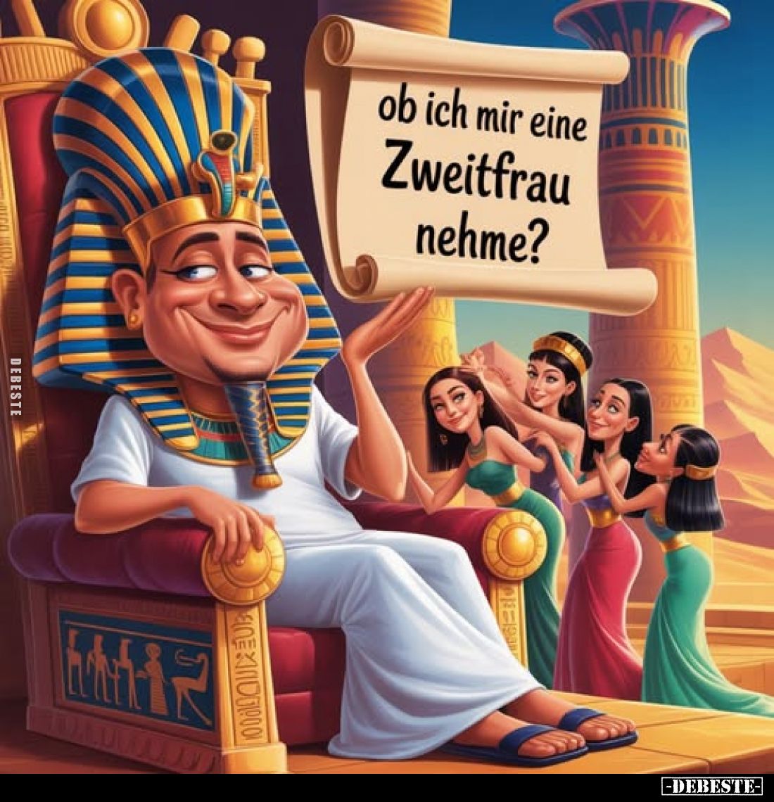 Ob ich mir eine Zweitfrau nehme?
