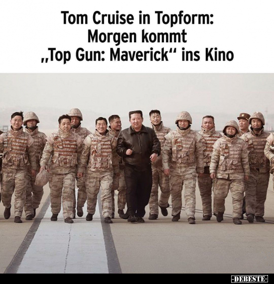 Tom Cruise in Topform: Morgen kommt "Top Gun: Maverick" ins.. - Lustige Bilder | DEBESTE.de