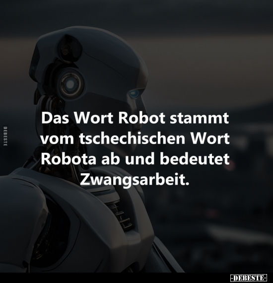 Das Wort Robot stammt.. - Lustige Bilder | DEBESTE.de