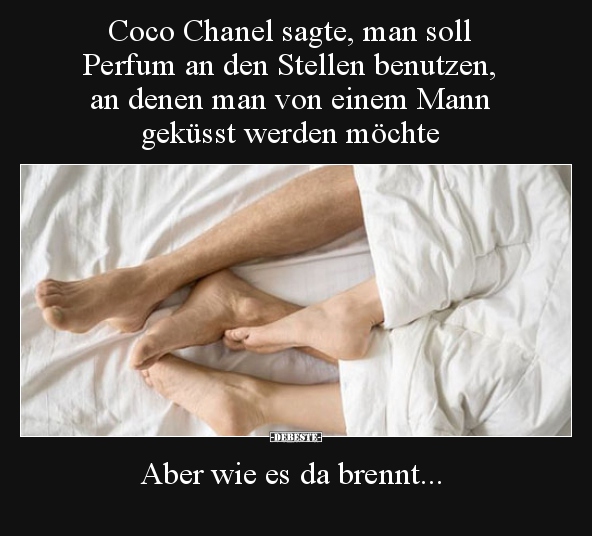 Coco Chanel sagte, man soll Perfum an den Stellen..